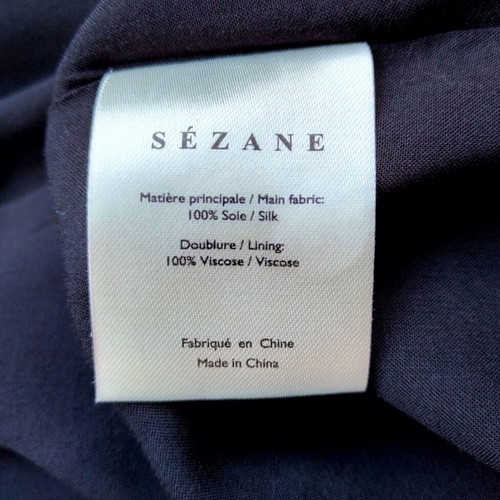 Sezane Asia silk maxi wrap dress used, colorful mosaic print