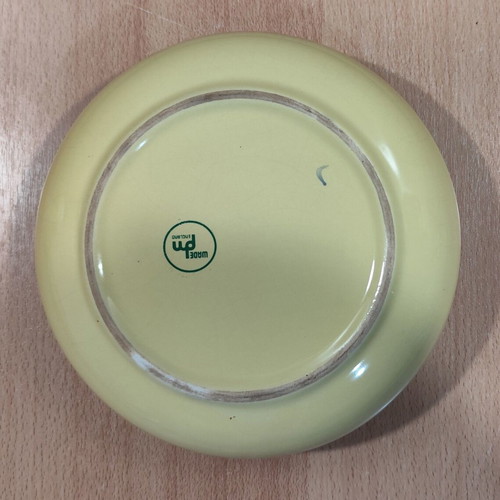 Dewar's scotch whisky old promotional ceramic ashtray used