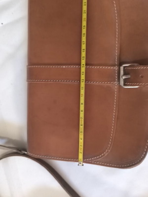Leather crossbody bag like new, handmade