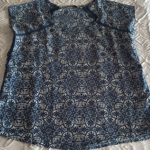 Silvian Heach summer blouse like new, blue, size M