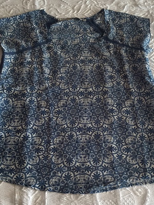 Silvian Heach summer blouse like new, blue, size M