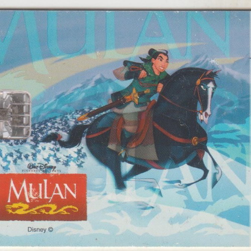 Mulan Ireland phone card used