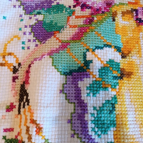 Handmade needlepoint large collectible like new 2.15x1.62 m