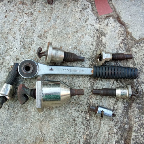 Rothenberger extractor set used, sizes 15-18(2)-22-42