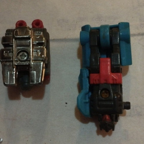 Transformers G1 Micromasters Seawatch and Master Force Powermaster Lightfoot parts used, pack of 2