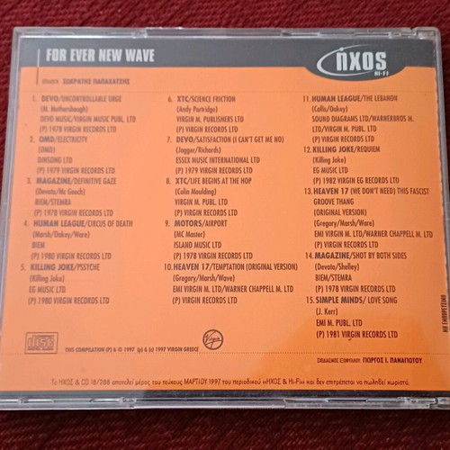 For Ever New Wave CD new, 80s band compilation