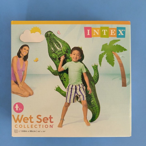 Inflatable crocodile 1.68x0.86m new, boxed