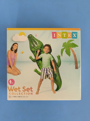 Inflatable crocodile 1.68x0.86m new, boxed