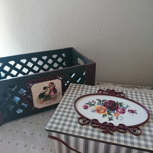 Wooden vintage crate and box handmade, new