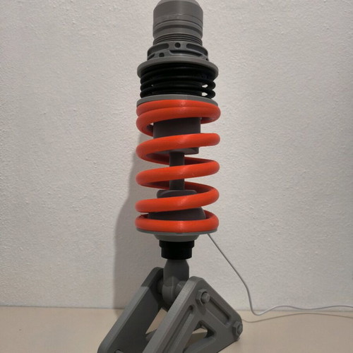 Shock Absorber LED Lamp 3D Printed Design new