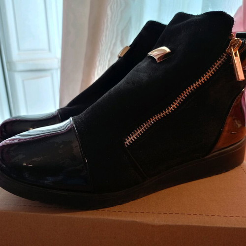 Ankle boots used, size 38, black