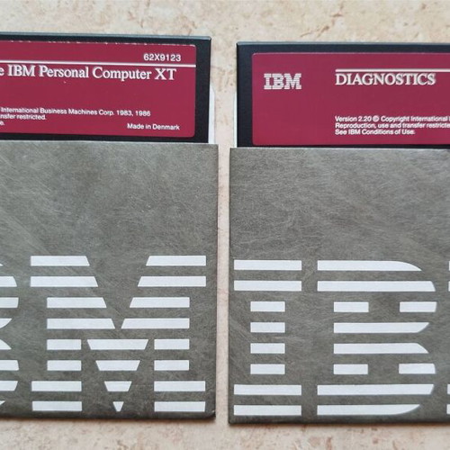 5.25" Floppy Disks Microsoft QuickBasic Compiler and IBM Diagnostics like new