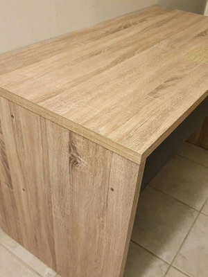 Wooden desk used with 2 drawers