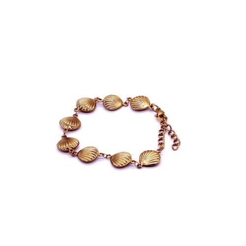 Bracelet with shells made of stainless steel, new
