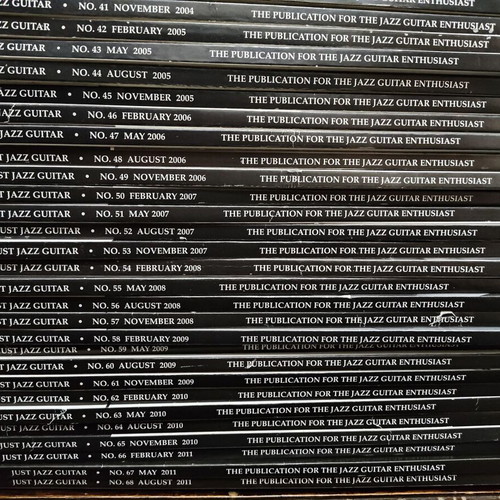 Just Jazz Guitar magazine collection, like new, 68 issues plus 2 collector's editions
