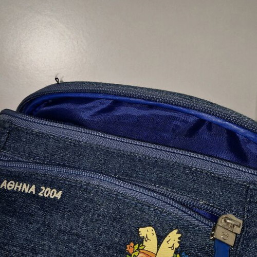 Collectible Athens 2004 Olympic Games denim waist bag like new