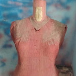 Sewing mannequin used, fabric needs replacement