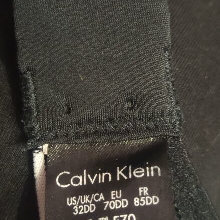 Calvin Klein bras, beige and black, size E70