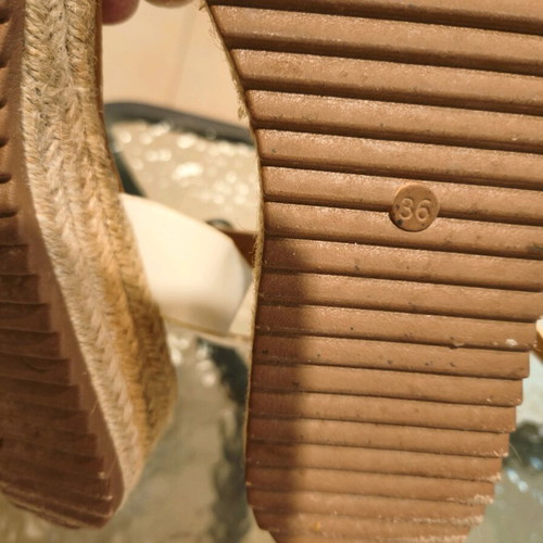 White sandals used size 36