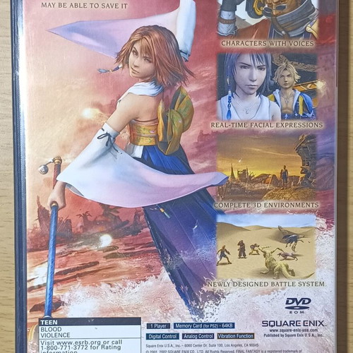 Final Fantasy X PlayStation 2 used without manual