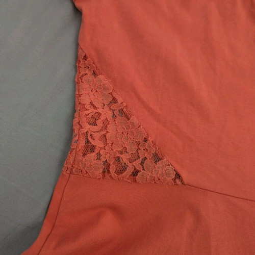 Aniston midi dress coral with lace, like new, size M