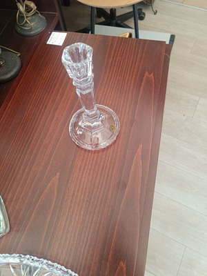 RCR Cristallo Crystal Candlestick used, 24% PbO Italian design