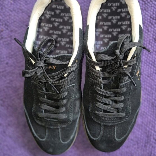Replay sneakers 40 σαν καινούργιο, δερμάτινο μαύρο αθλητικό