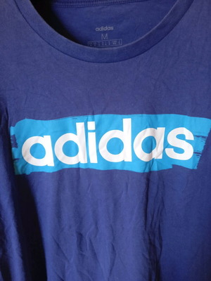 T-shirt adidas μέγεθος Medium μεταχειρισμένο, μπλε