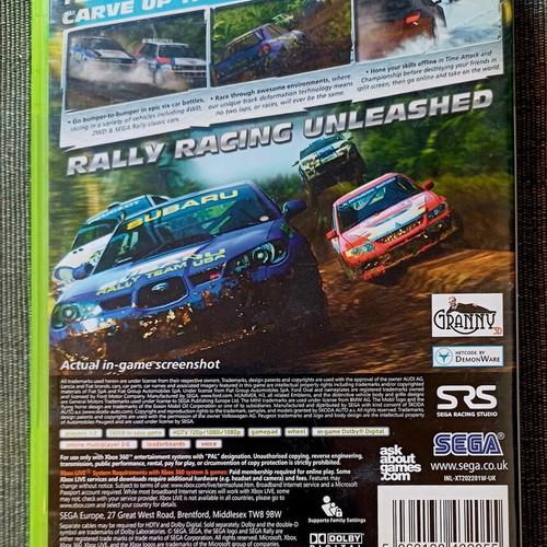 Sega Rally Xbox 360 game used, complete