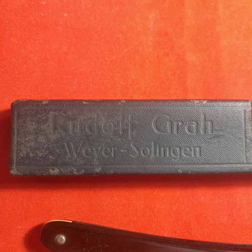 Triton barber straight razor used, 12 cm blade length