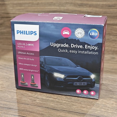 Philips Ultinon Access H11 LED 6000K 12V 20W set of 2 like new