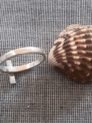 925 Silver Ring with Small Cross Handmade New