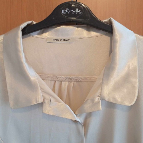 Shirt with waist belt like new, beige, size L