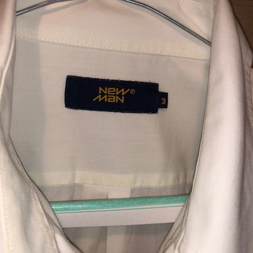 Cotton white shirt New Man size M used