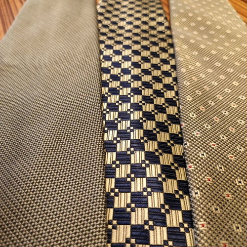 Set of 3 handmade 100% silk Fedolini ties like new