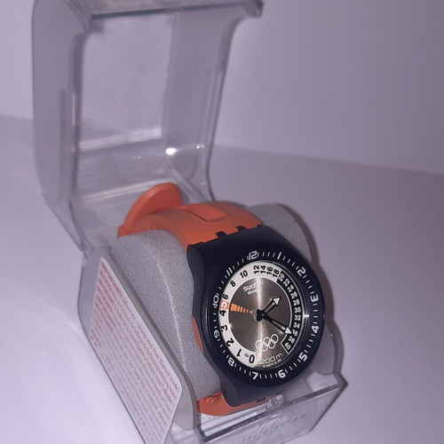 Swatch Fun Scuba SUGB103 Climbing Lobster Olympic Edition 2004 new