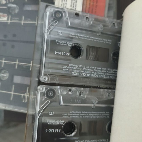 Cinema Classics and The Complete TV & Film Hits cassette tapes, 2-pack