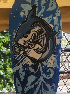 Surfboard like new, height 90 cm, width 45 cm