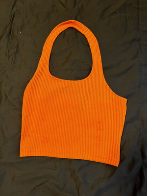 Women's tank top like new, orange, size S