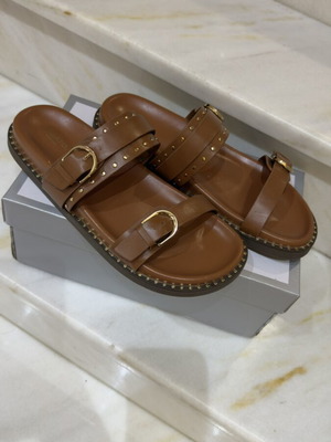 Migato Flatforms like new, size 40, brown sandals