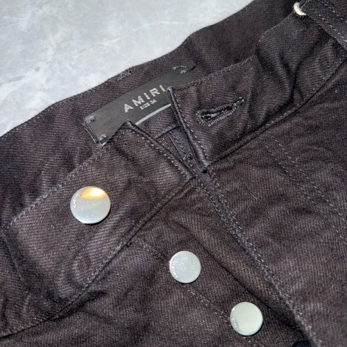 Amiri MA Bar Logo Straight-Leg Jeans brand new, black, size 36