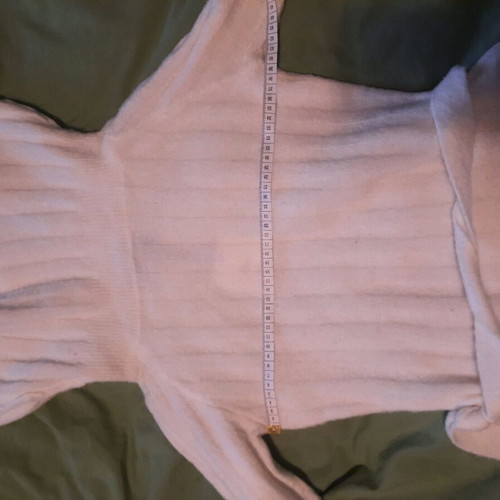Pullover new with slim fit, cream, size S