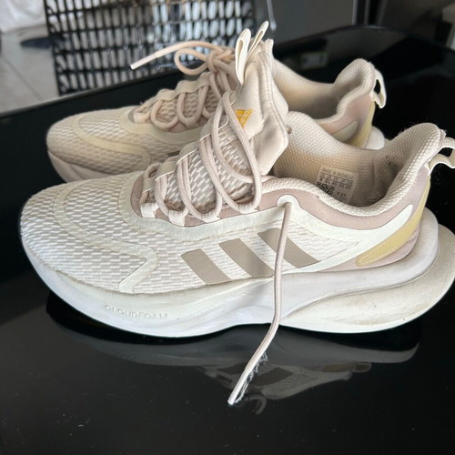 Adidas Cloudfoam women's sneakers used, size 40, beige