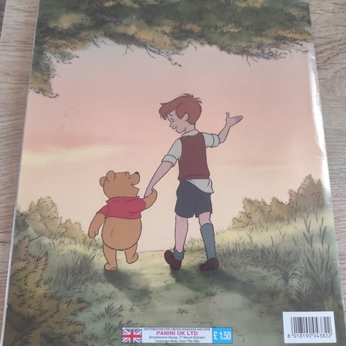 Panini album Winnie the Pooh used with poster and fabric stickers