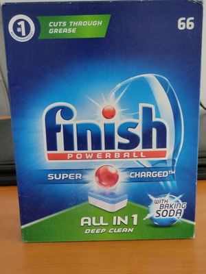 Finish All in One με Baking Soda, καινούργιο, 66 ταμπλέτες