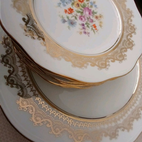 Vintage Zeh Scherzer&Co Elite 7-piece dessert set like new