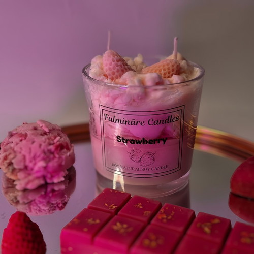 Handmade plant-based candle made to order 200gr with scent of your choice