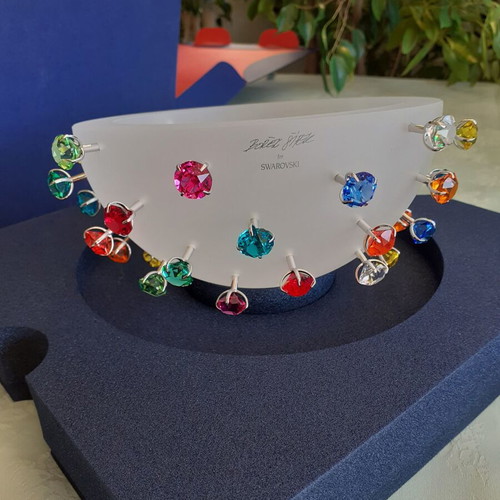 Swarovski Apollo Bowl collectible Borek Sipek new with multicolored stones