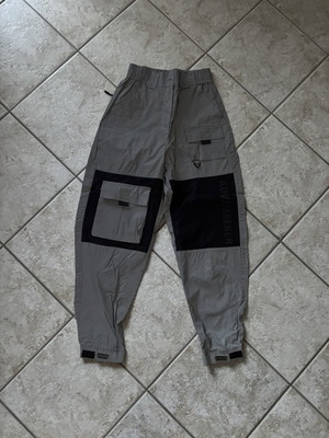 Bershka Reflective Cargo Pants Size S Like New, Gray