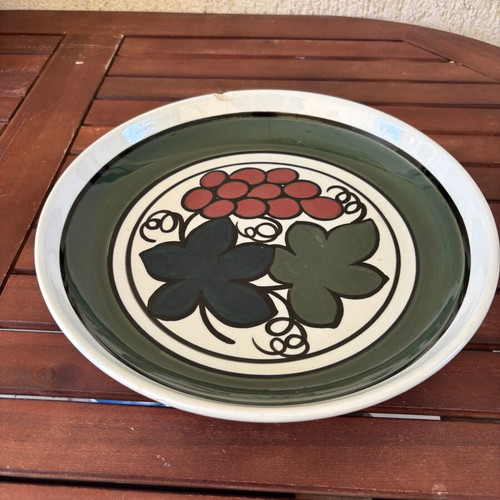 Ceramic fruit bowl used, collectible, 30 cm